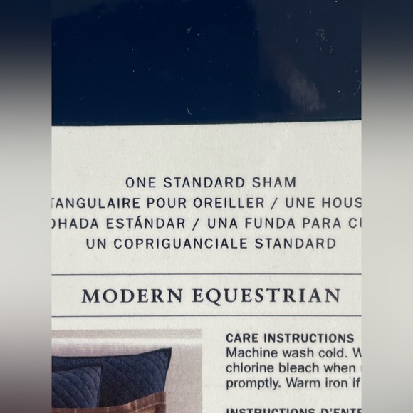 Ralph Lauren Home Modern Equistrein Standard Sham 'Caramel Cream' - Picture 4 of 8